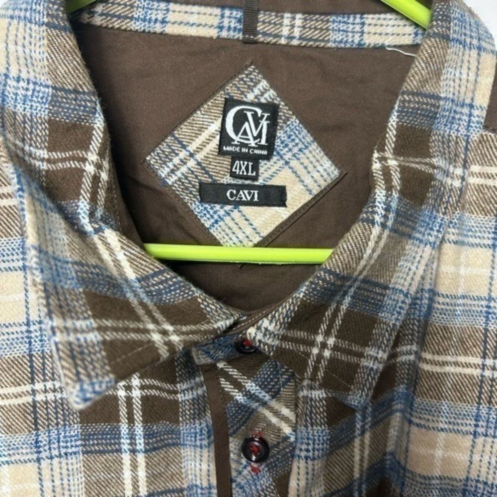 Cavi button front long sleeve shirt elbow patch - Picture 3 of 4